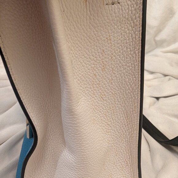 Michael Kors Mercer Bag - Teal, Black, & White - Picture 13 of 13